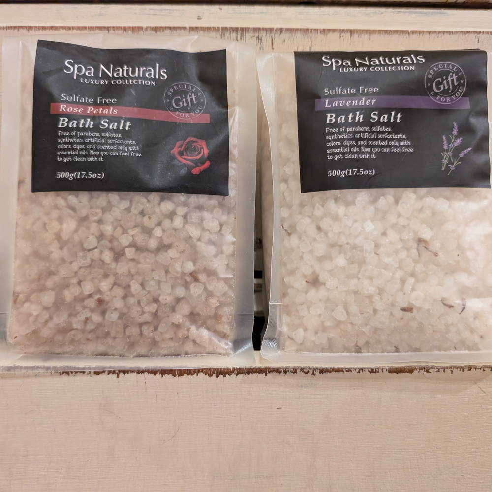 New Bath Salt Set - Rose Petals & Lavender